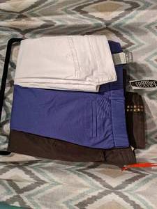 lot 420 image: New BermudasShorts heart of palm petite Briggs New York Per Se Green White Purple Womens Size 8 P