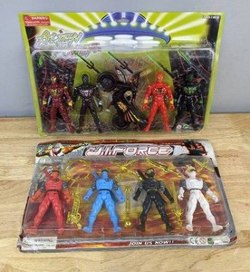 lot 83A image: New Sundae Toys Alien Power 5 Action Figure with Accessories Set and J.I. Force 4 Ninja Action Figure with Accessories Set K