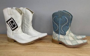 lot 129 image: Pair of Montenegro Kids Leather Western Cowboy Boots K