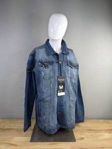 lot 118 image: New Koman Blue Jean Button-Up Size 3XL  K