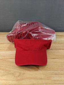 lot 26A image: 12 Brand New Advantage Series Ltd. Red Hat Visor OSFM A