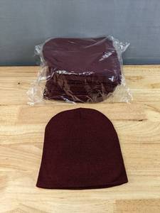 lot 28C image: 12 Brand New Advantage Series Ltd. Maroon Beanies OSFM A