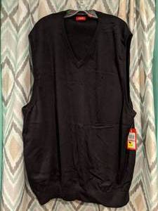 lot 439 image: New Izod Black Vest Mens Size 3XL P