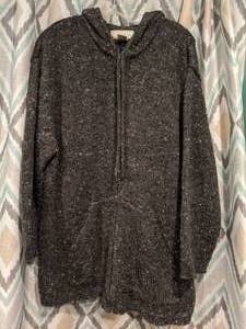 lot 442 image: Studio Works Gray Hooded Sweater Womens Size Large P