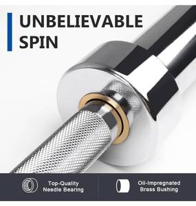 lot 13B image: Brand New LIONSCOOL 7ft Olympic Bar for Weightlifting and Power Lifting 2 Inch Barbell Bar for Squats, Deadlifts, Presses, Rows and Curls, 500LBS Weight Capacity T