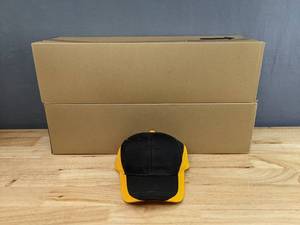 lot 45B image: 48 Brand New Advantage Series Ltd. Black and Gold Hats OSFM A
