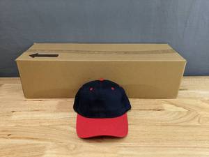 lot 21A image: 24 Brand New Advantage Series Ltd. Navy Blue and Red Hats OSFM A
