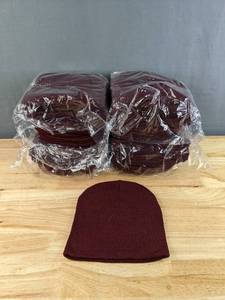 lot 66A image: 48 Brand New Advantage Series Ltd. Maroon Beanies OSFM A