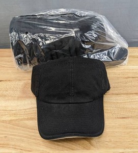 lot 47B image: Brand New Case of 144 Advantage Series Ltd. Black and Khaki Hats OSFM A
