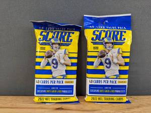 lot 36B image: 2 Brand New 2022 Panini Score NFL Football Card Packs Stafford I