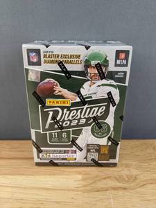 lot 35B image: Brand New 2023 Panini Prestige 11 Pack Blaster Box NFL Football Cards Rodgers I