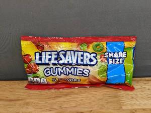 lot 30B image: 6 Brand New Lifesavers Gummies Share Size Packs N
