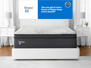 lot 9 image: Sleepys By Sealy Medium Euro Top Queen Mattress - MSRP $1099.99 - No Reserve