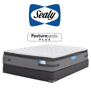 lot 12 image: Sealy Posturepedic Plus Series Cushion Firm Euro Top California King Mattress - MSRP $1499.99 - No Reserves