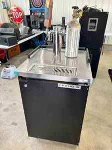 lot 11 image: Beverage-Air Kegerator BM23-B with Dual Tap and CO2 Tank