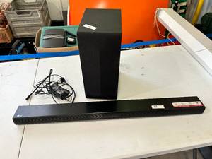 lot 35 image: LG 300W Sound Bar with Wireless Subwoofer and Bluetooth Connectivity