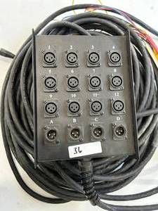 lot 36 image: StageMASTER Stage Snake - Audio Snake with 16 XLR Male ins 4 Female XLR returns