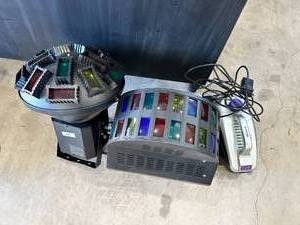 lot 47 image: Lot of Two Party Lighting Machines and Fog Machine