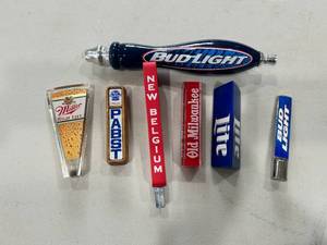 lot 68 image: Variety Lot of Seven Tap Handles