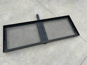 lot 80 image: Hitch Mount Steel Cargo Carrier