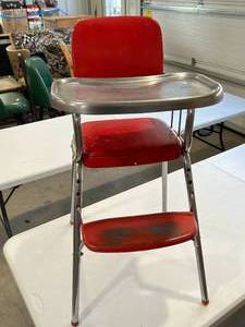 lot 112 image: Vintage Steel High Chair