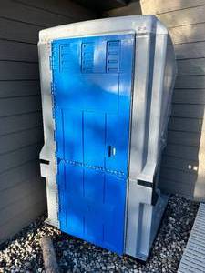 lot 140 image: Collapsible P-Pod - The Portable, Foldable Restroom - Goes Anywhere