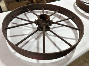 Vintage 24 Iron Wagon Wheel
