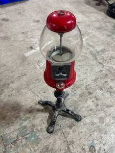 Vintage Carousel Glass Gumball Machine - 38 Tall