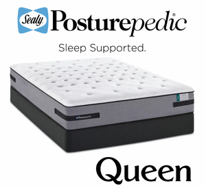 lot 18 image: Sealy Posturepedic Plus Series Cushion Firm Queen Mattress - MSRP $1999.00 - No Reserve