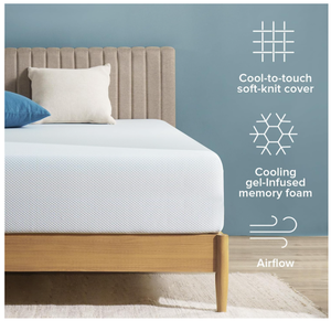 Zinus 12 Green Tea Cooling Memory Foam Queen Mattress - MSRP $399.99 - No Reserve