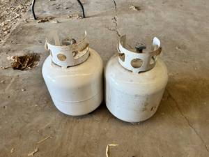 lot 101 image: Lot of Two Brand New 5 Gallon Propane Tanks