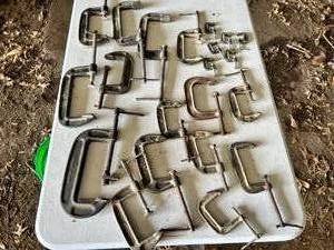 lot 119 image: Variety Lot of C Clamps - Multiple Sizes - See Pictures