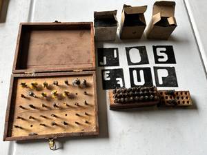 lot 128 image: Woodworking Tool & Accessory Lot - Stamping & Writing Bits - See Pictures