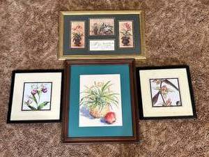 lot 215 image: Framed Artwork Variety Lot