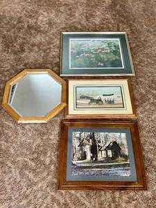 lot 218 image: Country Styled Framed Artwork