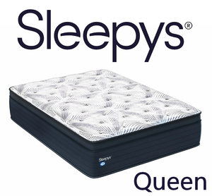 lot 8 image: Sleepys by Sealy Medium Euro Top Queen Mattress - MSRP $1049.99 - No Reserve