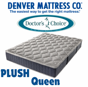 Denver Mattress Doctors Choice Plush Queen Mattress - MSRP $879.99 - No Reserve