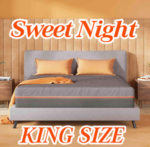 Sweet Night 12 Cool Gel Memory Foam King Mattress - MSRP $459.99 - No Reserve