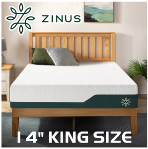 lot 5 image: Zinus Cooling Gel 14 Memory Foam King Mattress