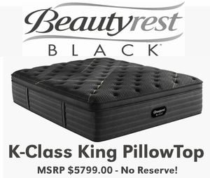 lot 12 image: Beautyrest Black K-Class 16 Ultra Plush Pillow Top King Mattress - MRSP $5,799.00 - No Reserve - Ultimate Luxury