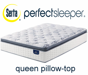 lot 17 image: Serta Perfect Sleeper Limited Edition Classic Super Pillow Top Queen Mattress - No Reserve
