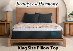 lot 14 image: Beautyrest Harmony Medium Pillow Top King Mattress - MSRP $1149.00 - No Reserve