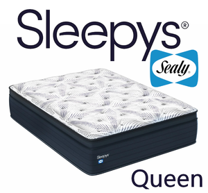 lot 5 image: Sleepys By Sealy Plush Euro Top Queen Mattress - MRSP $1,649.99 - No Reserve
