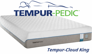 lot 10 image: Tempur-Pedic TEMPUR-Cloud Supreme Breeze King Mattress - MSRP $5199.00 - No Reserve