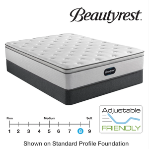 lot 15 image: Beautyrest BR800 Pillow Top Queen Mattress - MSRP $799.00 - No Reserve
