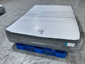 lot 15 image: Sealy Posturepedic  Plus Cushion Firm Euro Pillowtop Queen Mattress MRSP $1,199.00 - No Reserve