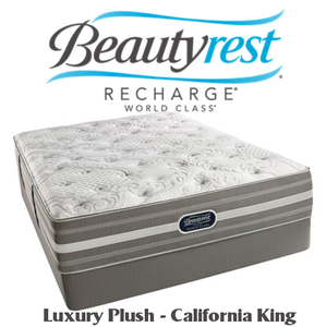 Beautyrest Recharge World Class Luxury Plush California King Mattress - MSRP $2229.00 - No Reserve
