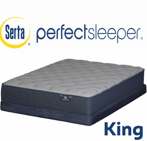 lot 14 image: Serta Perfect Sleeper Midas Firm King Mattress - MSRP $1499.00 -