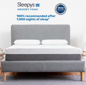 lot 9 image: Sleepys Doze 10 Medium Memory Foam King Mattress - MSRP $1399.99 -