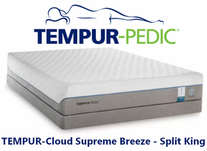 Tempur-Pedic TEMPUR-Cloud Supreme Breeze 2.0 - Split King - MSRP $6998.00 - No Reserve!